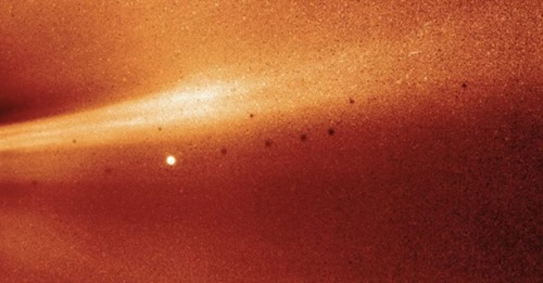 NASA image looking from inside the Suns atmosphere